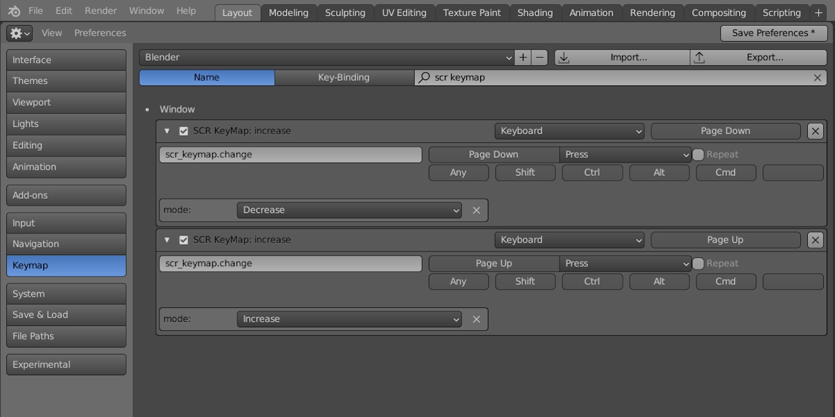 Select Circle Radius KeyMap Blender Market