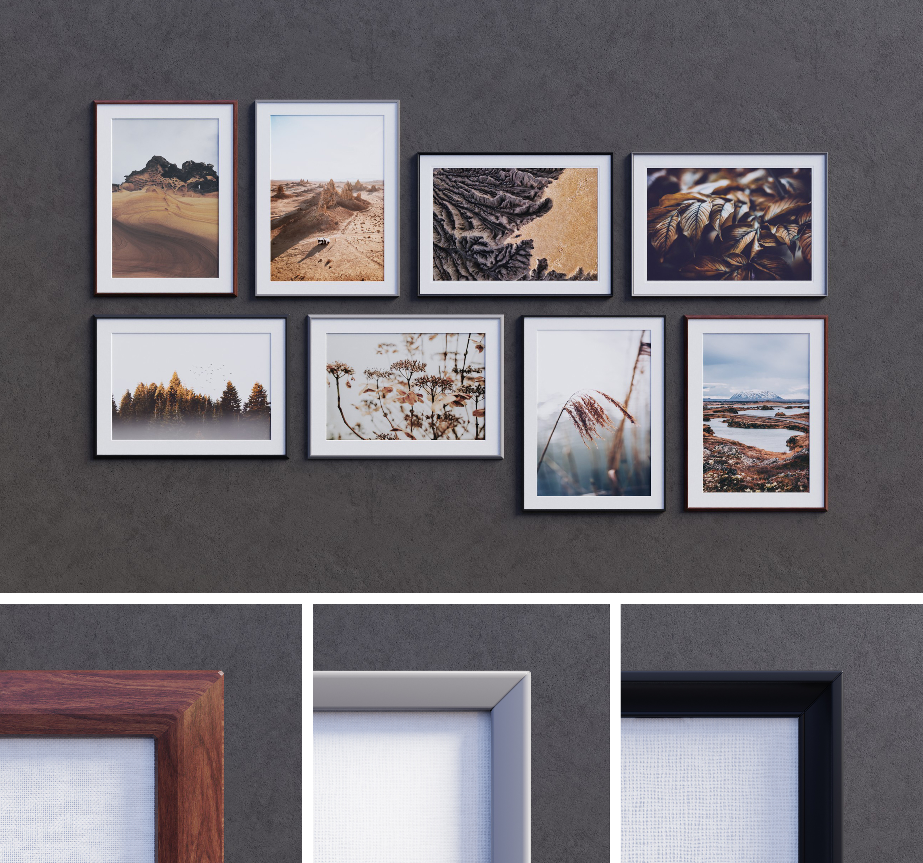 Pictures Set - Set Of 10 Picture Collections In Different Moods - Wall ...